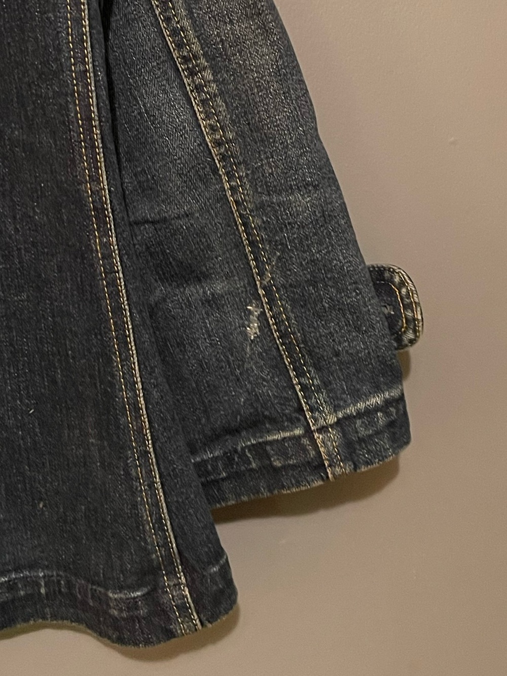 Vintage Ralph Lauren Denim Peacoat Jacket XS Y2K Fit & Flare Nautical - Picture 15 of 16